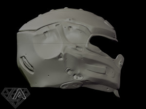 cybermantis custom helmet 3D Print Model