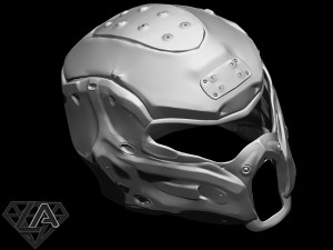 cybermantis custom helmet 3D Print Model