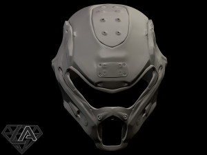 cybermantis custom helmet 3D Print Model