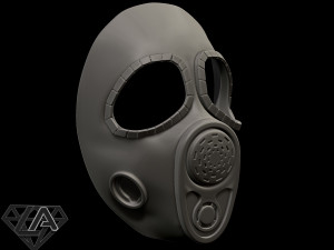 stalker mercenary mask Model do druku 3D