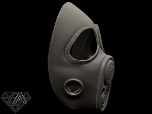 stalker mercenary mask Model do druku 3D