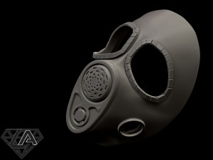 stalker mercenary mask Model do druku 3D