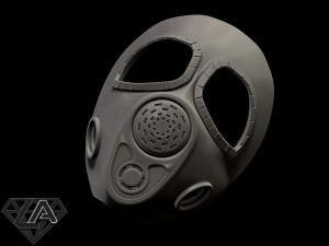 stalker mercenary mask Model do druku 3D