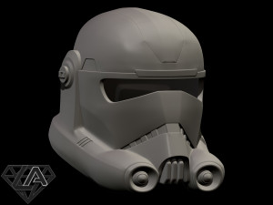 star wars clone force 99 bad batch hunter helmet 3D Принт Модель