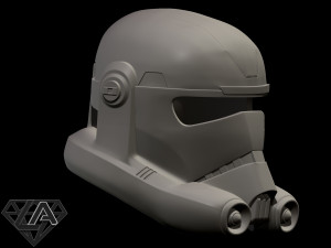 star wars clone force 99 bad batch hunter helmet 3D Принт Модель