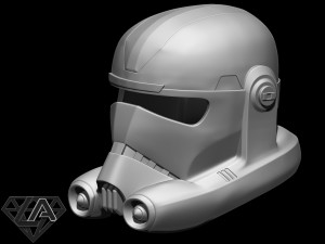 star wars clone force 99 bad batch hunter helmet 3D Принт Модель