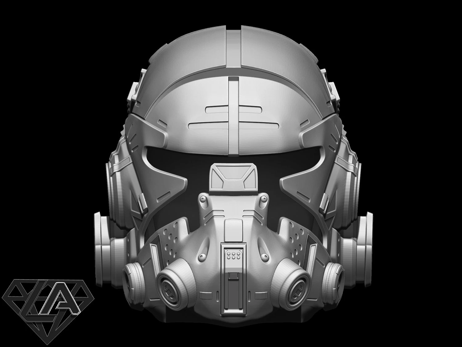 titanfall 2 pilot sci fi helmet 3D Print Model .c4d .max .obj .3ds .fbx .stl .blend