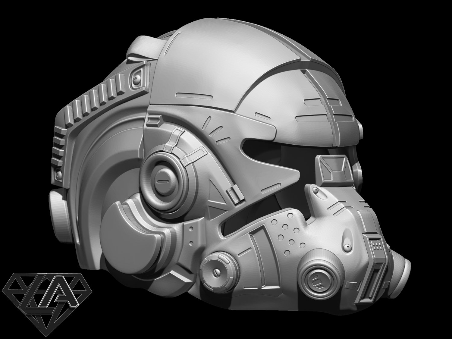 titanfall 2 pilot sci fi helmet 3D Принт Модели. 