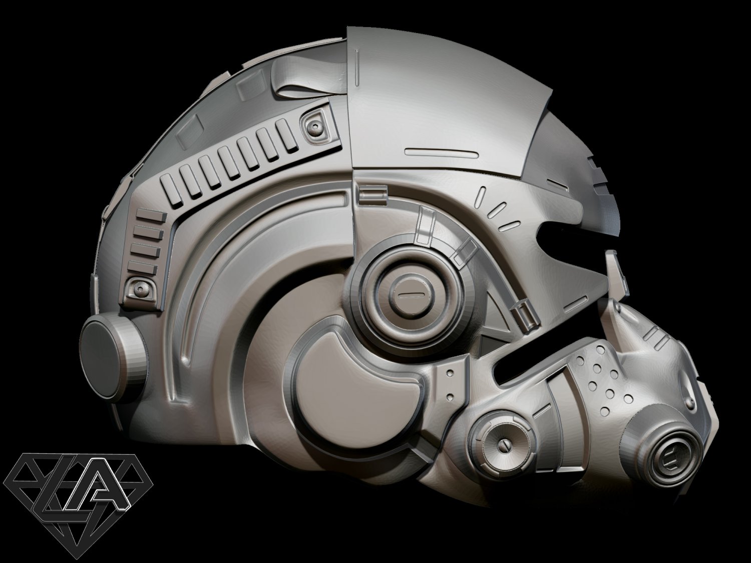 TitanFall 2 Pilot Sci fi helmet 3D Model in Game Accessories 3DExport.