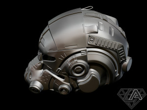 titanfall 2 pilot sci fi helmet 3D Print Model