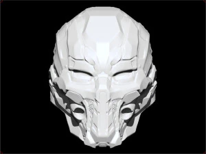 mortal kombat x triborg smoke sci fi helmet 3D Print Model