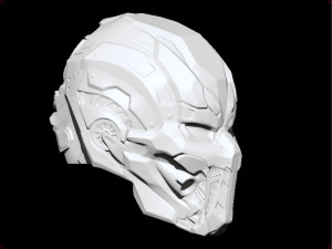 mortal kombat x triborg smoke sci fi helmet 3D Принт Модель