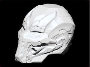 mortal kombat x triborg smoke sci fi helmet 3D Принт Модель