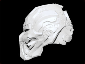 mortal kombat x triborg smoke sci fi helmet 3D Принт Модель