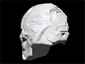 mortal kombat x triborg smoke sci fi helmet 3D Принт Модель