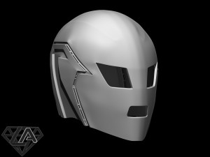 sci-fi biomech dj helmet 3D Print Model