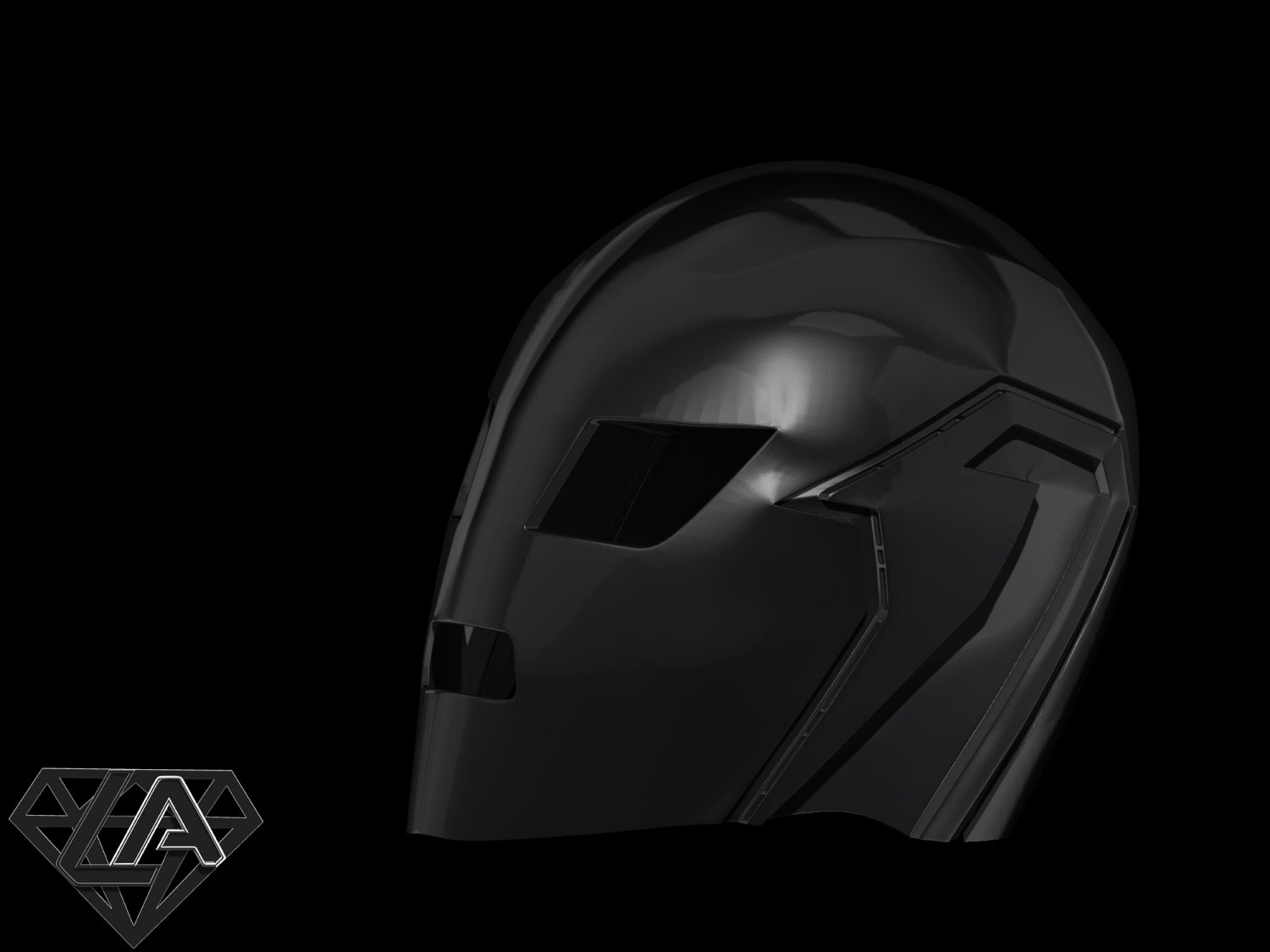 sci fi knight helmet