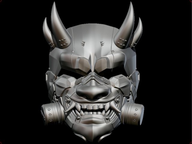 sci-fi oni antigas custom mask 3D Print Model .c4d .max .obj .3ds .fbx .stl .blend 