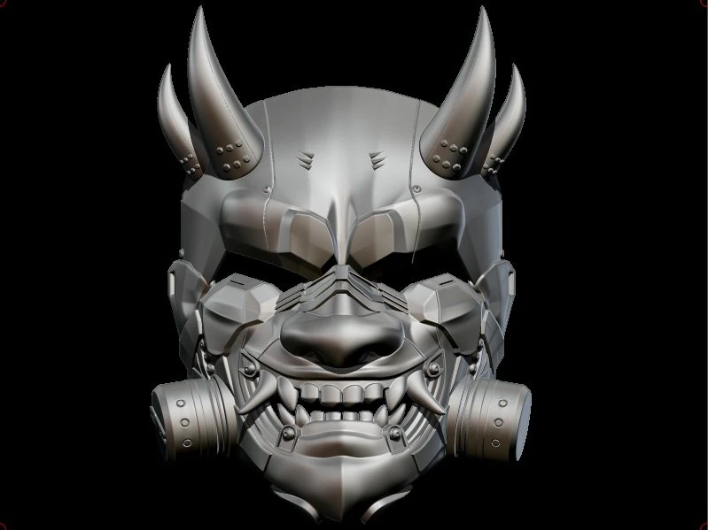 sci-fi oni antigas custom mask 3D Print Model .c4d .max .obj .3ds .fbx .stl .blend