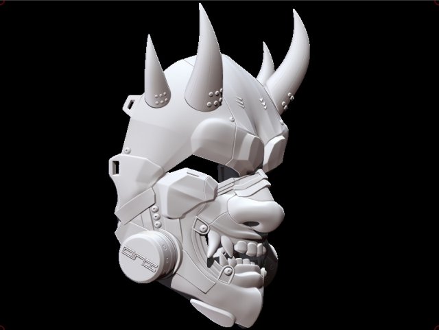 sci-fi oni antigas custom mask 3D Print Model