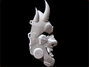 sci-fi oni antigas custom mask 3D Print Model