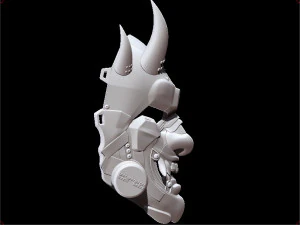 sci-fi oni antigas custom mask 3D Print Model