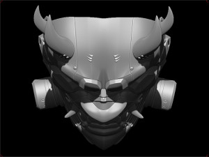 sci-fi oni antigas custom mask 3D Print Model