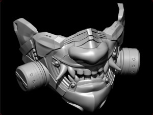 sci-fi oni antigas mask 3D Baskı Modeli
