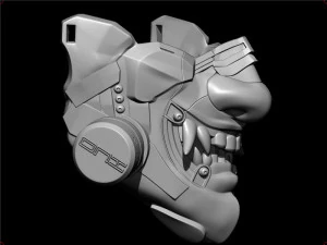 sci-fi oni antigas mask 3D Print Model