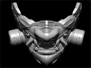 sci-fi oni antigas mask 3D Baskı Modeli