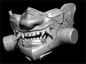 sci-fi oni antigas mask 3D Print Model