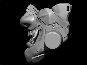 sci-fi oni antigas mask 3D Baskı Modeli