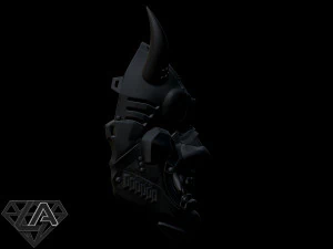 cyberpunk sci-fi demon mask 3D Print Model