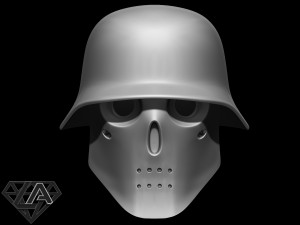 wolfenstein custom helmet 3D Print Model