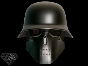 wolfenstein custom helmet 3D Print Model