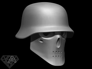 wolfenstein custom helmet 3D Print Model