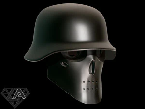 wolfenstein custom helmet 3D Print Model