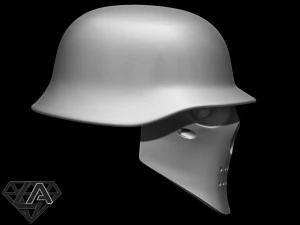 wolfenstein custom helmet 3D Print Model