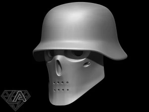 wolfenstein custom helmet 3D Print Model