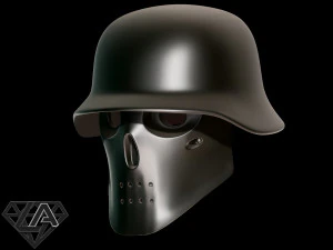 wolfenstein custom helmet 3D Print Model