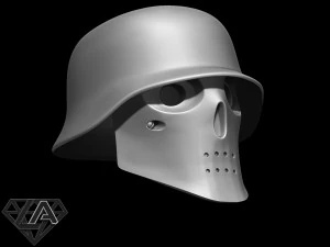 wolfenstein custom helmet 3D Print Model