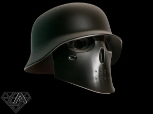 wolfenstein custom helmet 3D Print Model