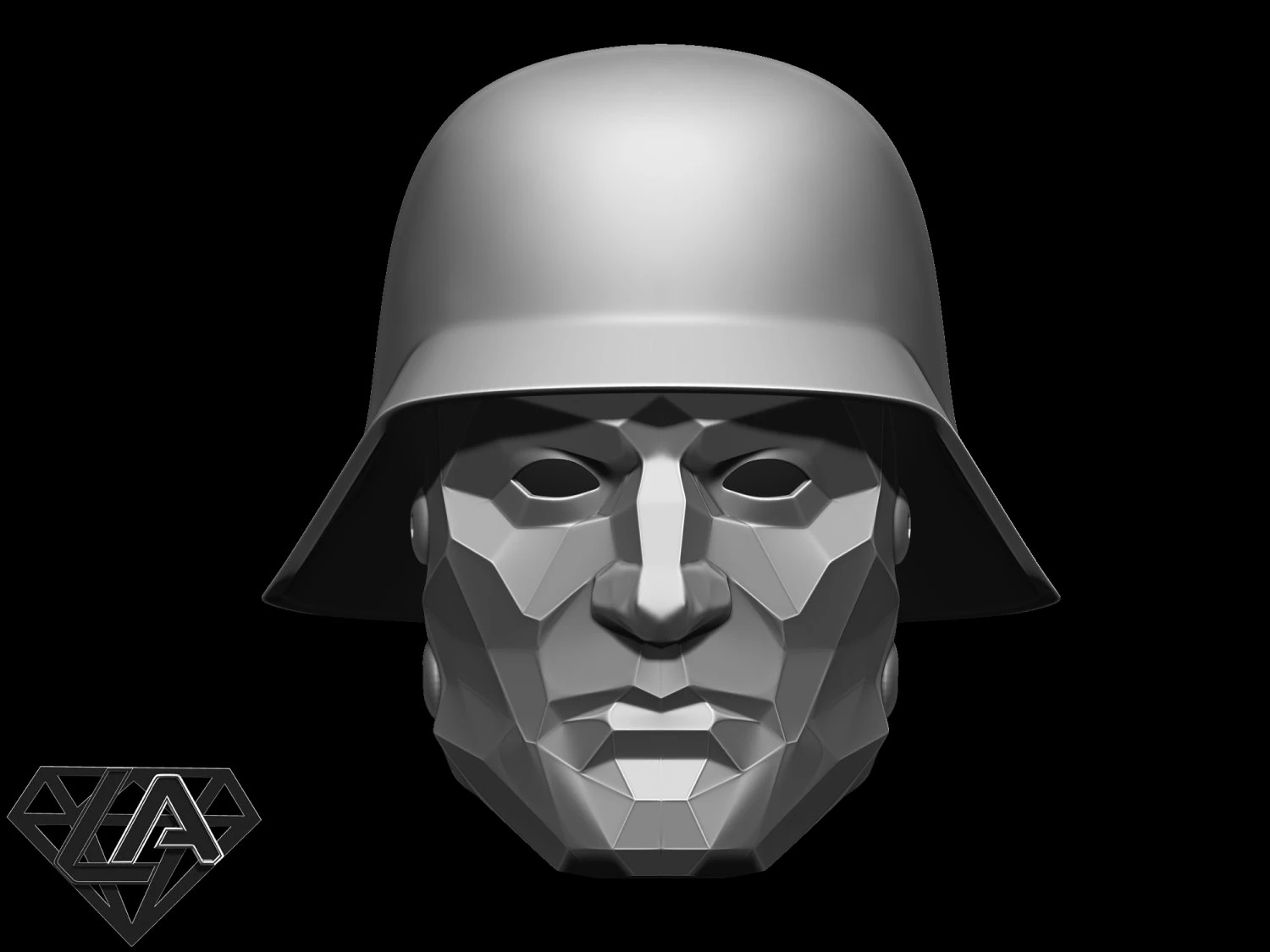 wolfenstein supersoldaten60 custom helmet 3D Print Model .c4d .max .obj .3ds .fbx .stl .blend