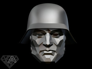 wolfenstein supersoldaten60 custom helmet Model do druku 3D