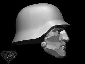 wolfenstein supersoldaten60 custom helmet Model do druku 3D