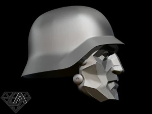 wolfenstein supersoldaten60 custom helmet 3D Print Model