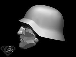 wolfenstein supersoldaten60 custom helmet Model do druku 3D