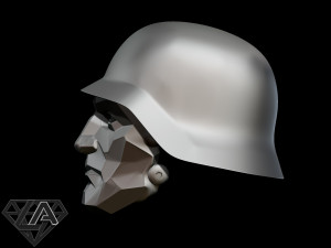 wolfenstein supersoldaten60 custom helmet Model do druku 3D