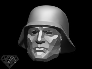 wolfenstein supersoldaten60 custom helmet Model do druku 3D