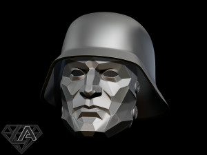 wolfenstein supersoldaten60 custom helmet Model do druku 3D